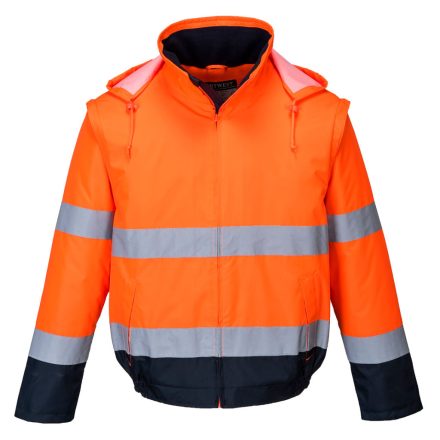 Hi-Vis 2 az 1-ben kontrasztos Essential Lite bomber kabát 