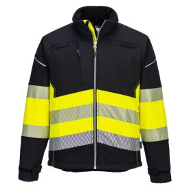 PW375BKY4XL Portwest PW3 Hi-Vis Class 1 Softshell kabát