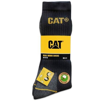 Caterpillar Cat munkavédelmi zokni - fekete /3 pár