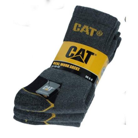 Caterpillar Cat munkavédelmi zokni - szürke /3 pár