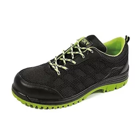 ISSEY BLACK S1P SRC félcipő  fekete/lime