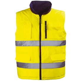 FLUO sárga kifordítható mellény 2XL-es méret