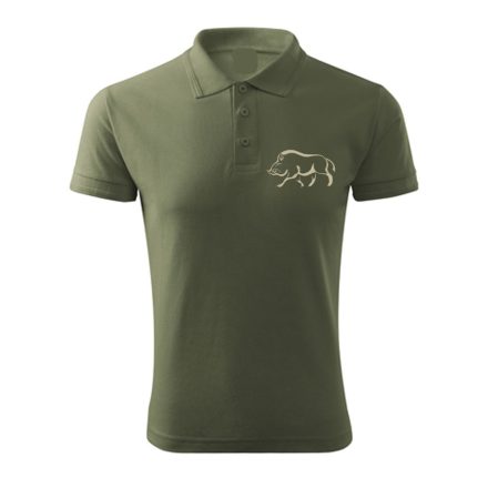 Vadasz-polo-vaddiszno-himzessel-galleros-TOP-khaki