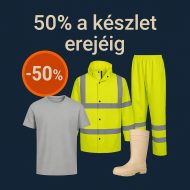 50% a készlet erejéig