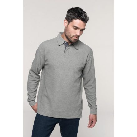 KA221-FRENCH-RIB-LONG-SLEEVED-RIBBED-POLO-SHIRT