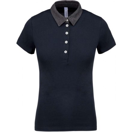 KA261-LADIES-TWO-TONE-JERSEY-POLO-SHIRT