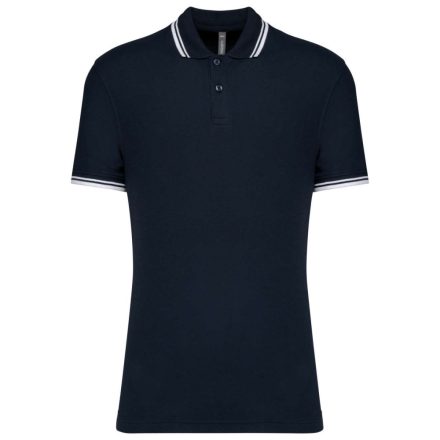 KA272-MENS-2-STRIPED-SHORT-SLEEVED-POLOSHIRT