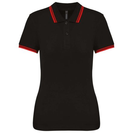 KA273-LADIES-2-STRIPED-SHORT-SLEEVED-POLOSHIRT