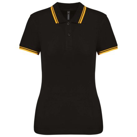 KA273-LADIES-2-STRIPED-SHORT-SLEEVED-POLOSHIRT