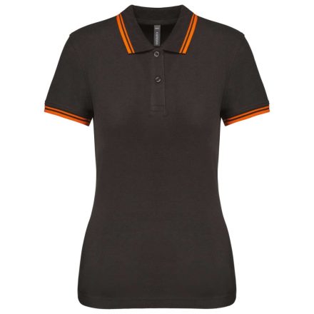 KA273-LADIES-2-STRIPED-SHORT-SLEEVED-POLOSHIRT