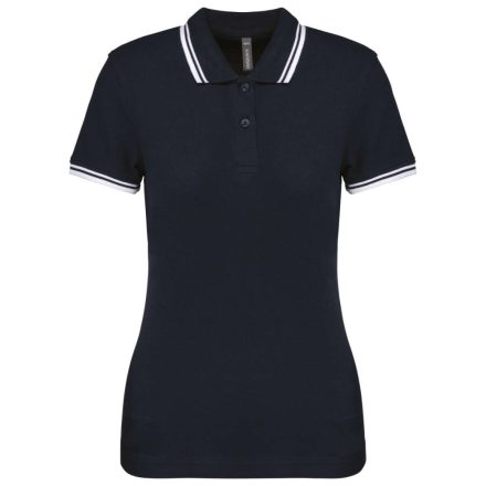 KA273-LADIES-2-STRIPED-SHORT-SLEEVED-POLOSHIRT