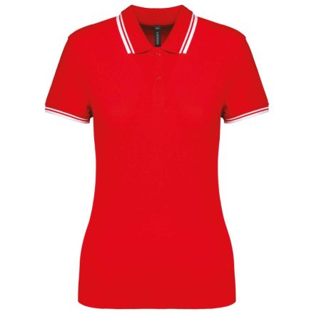 KA273-LADIES-2-STRIPED-SHORT-SLEEVED-POLOSHIRT