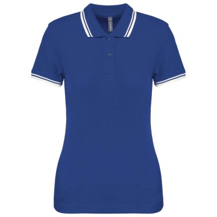 KA273-LADIES-2-STRIPED-SHORT-SLEEVED-POLOSHIRT