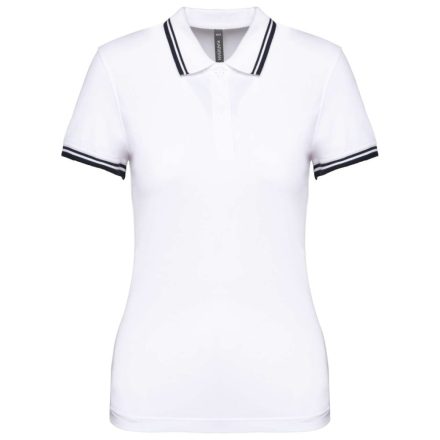 KA273-LADIES-2-STRIPED-SHORT-SLEEVED-POLOSHIRT