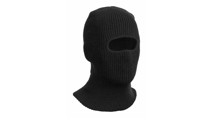 Balaclava kötött fekete, 1 lyukú