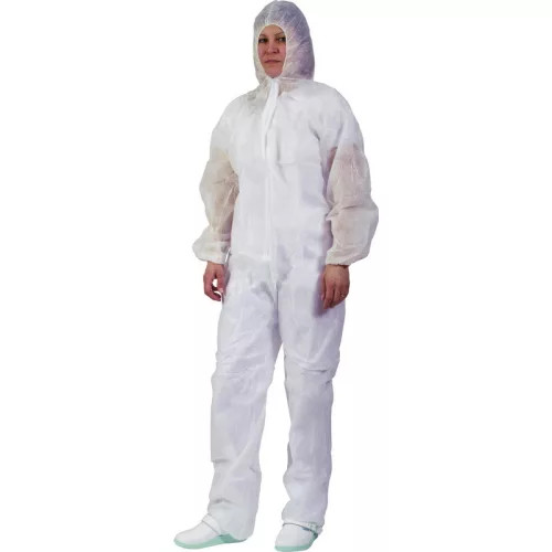 4732 Fehér polipropilén overál, 3XL